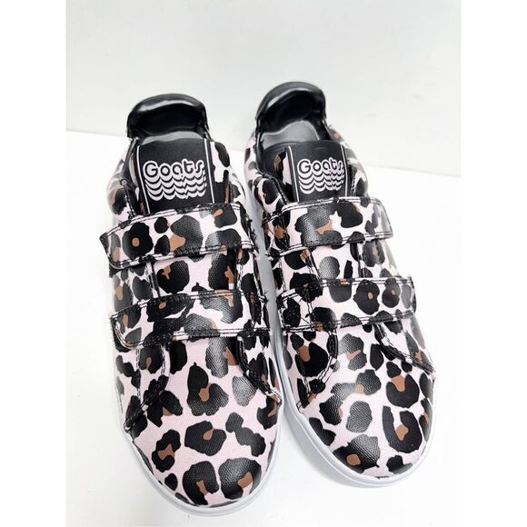 GOATS‎ Sneakers Womens Size 6.5 Cheetah Print Pink Black Platform Shoes - Picture 2 of 12